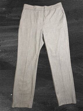 Like New Zara Light Grey Women’s Straight Leg Dress Pants sz XL Elastic Waist